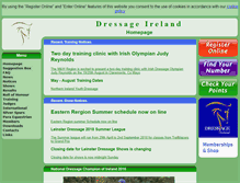 Tablet Screenshot of dressageireland.ie
